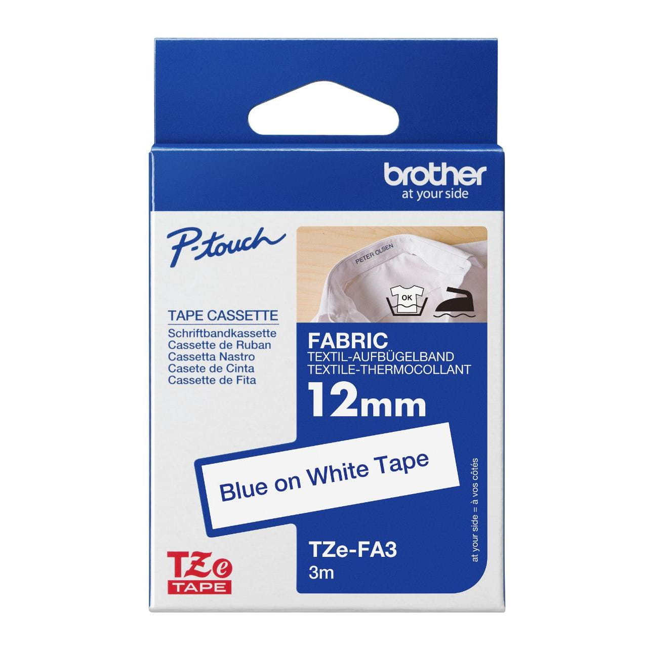 Brother TZe-FA3 Genuine Label Printer (Label Maker) Tape 1