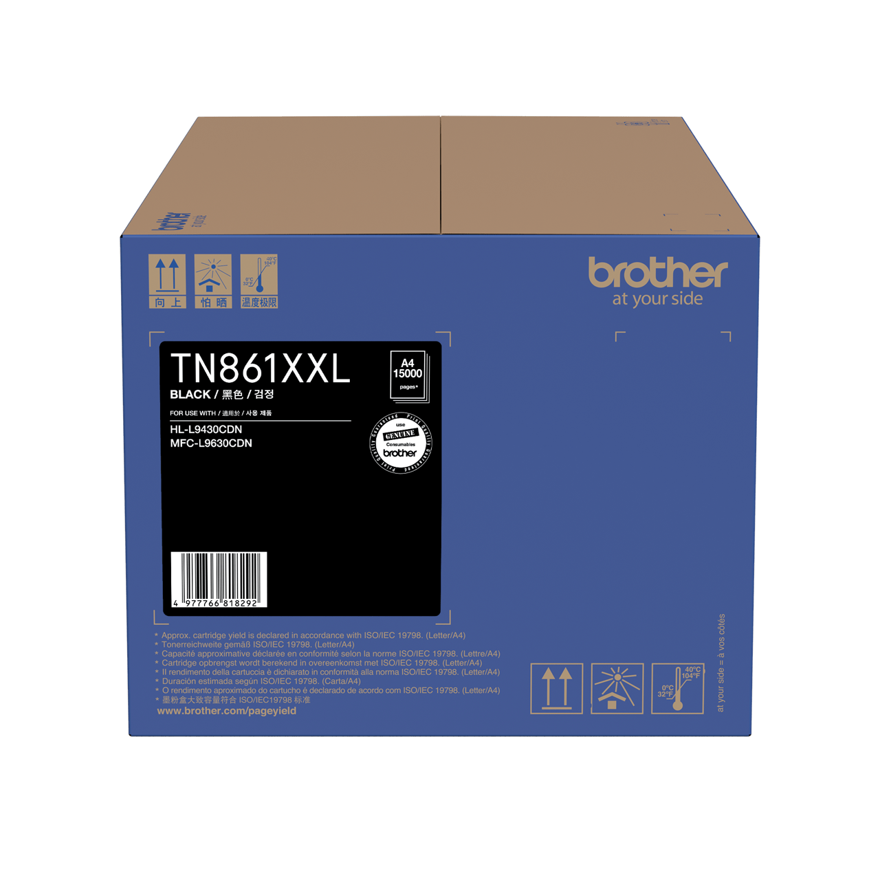 TN861XXLBK Genuine Black Toner Super High Yield 