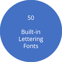 53 Built-in Lettering Fonts
