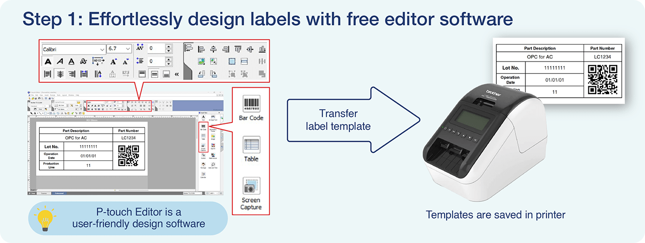 PLC Step 1 - QL820NWB