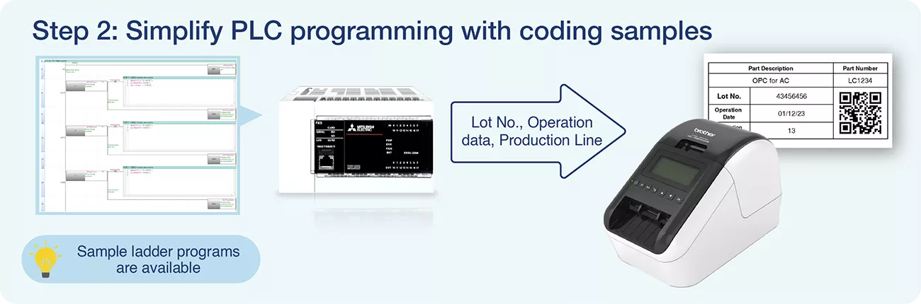 PLC Step 2 - QL820NWB