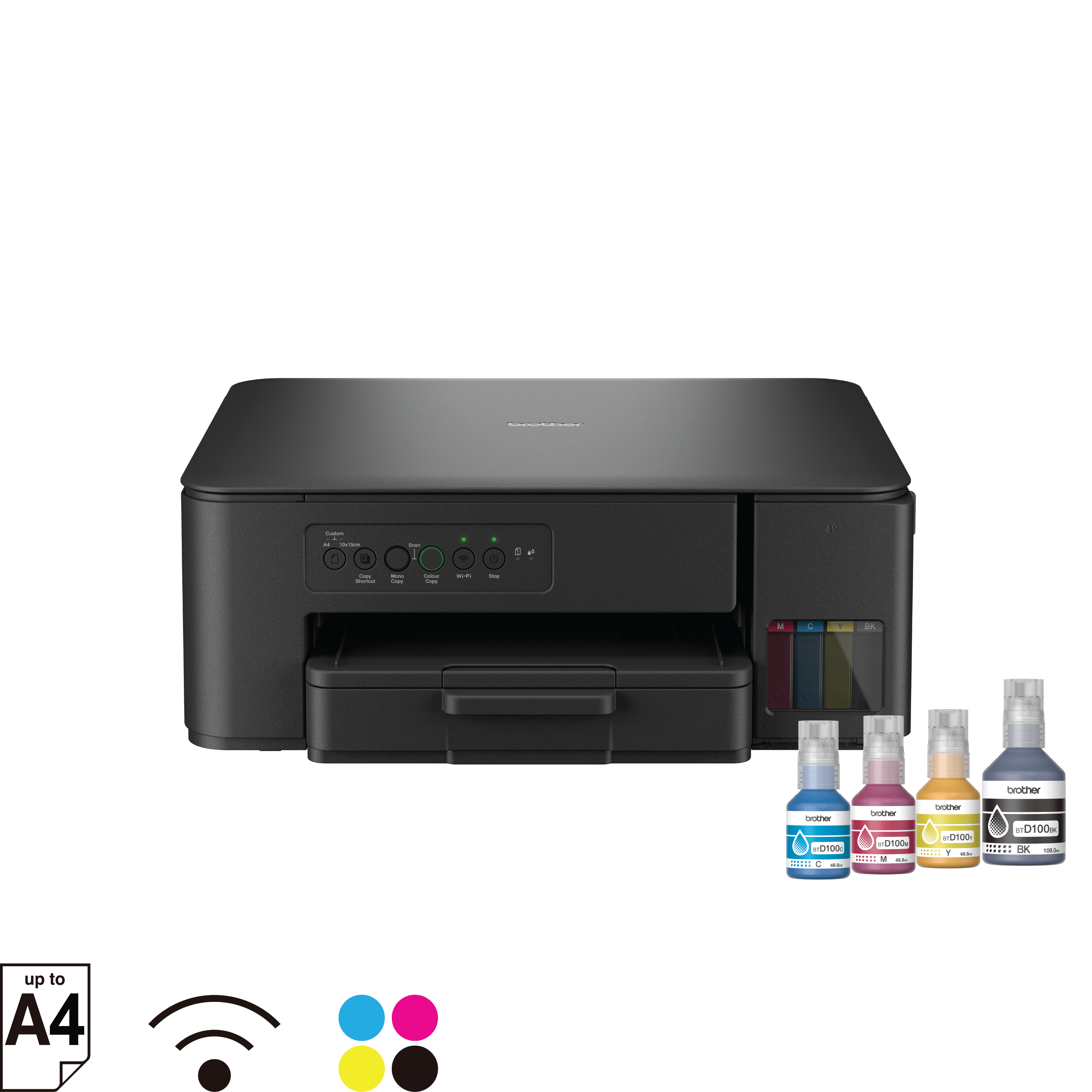 Brother DCP-T430W Ink Tank Printer Front View