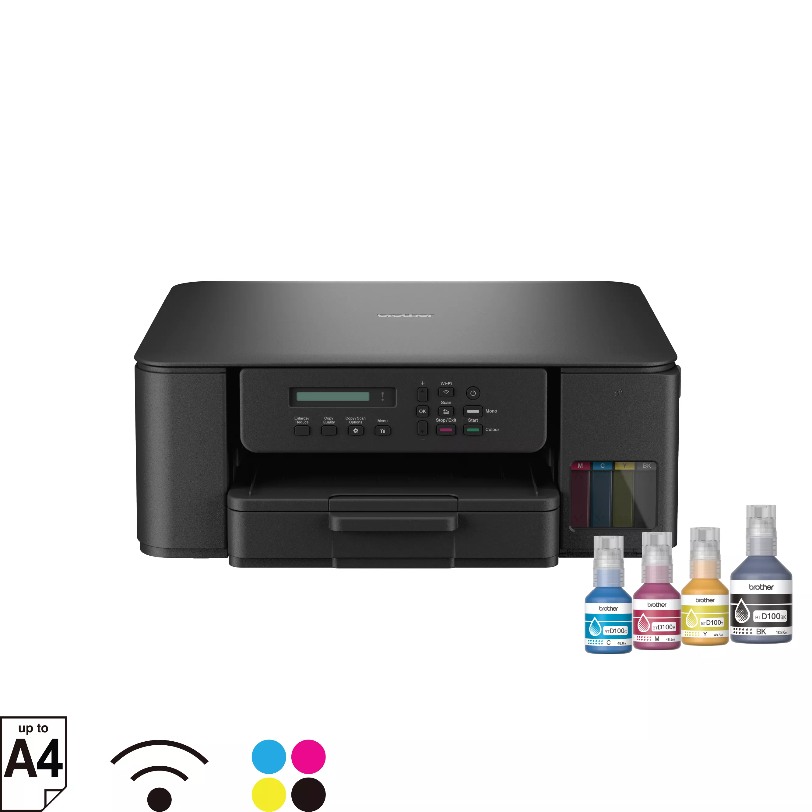 Brother DCP-T530DW Ink Tank Printer Front View