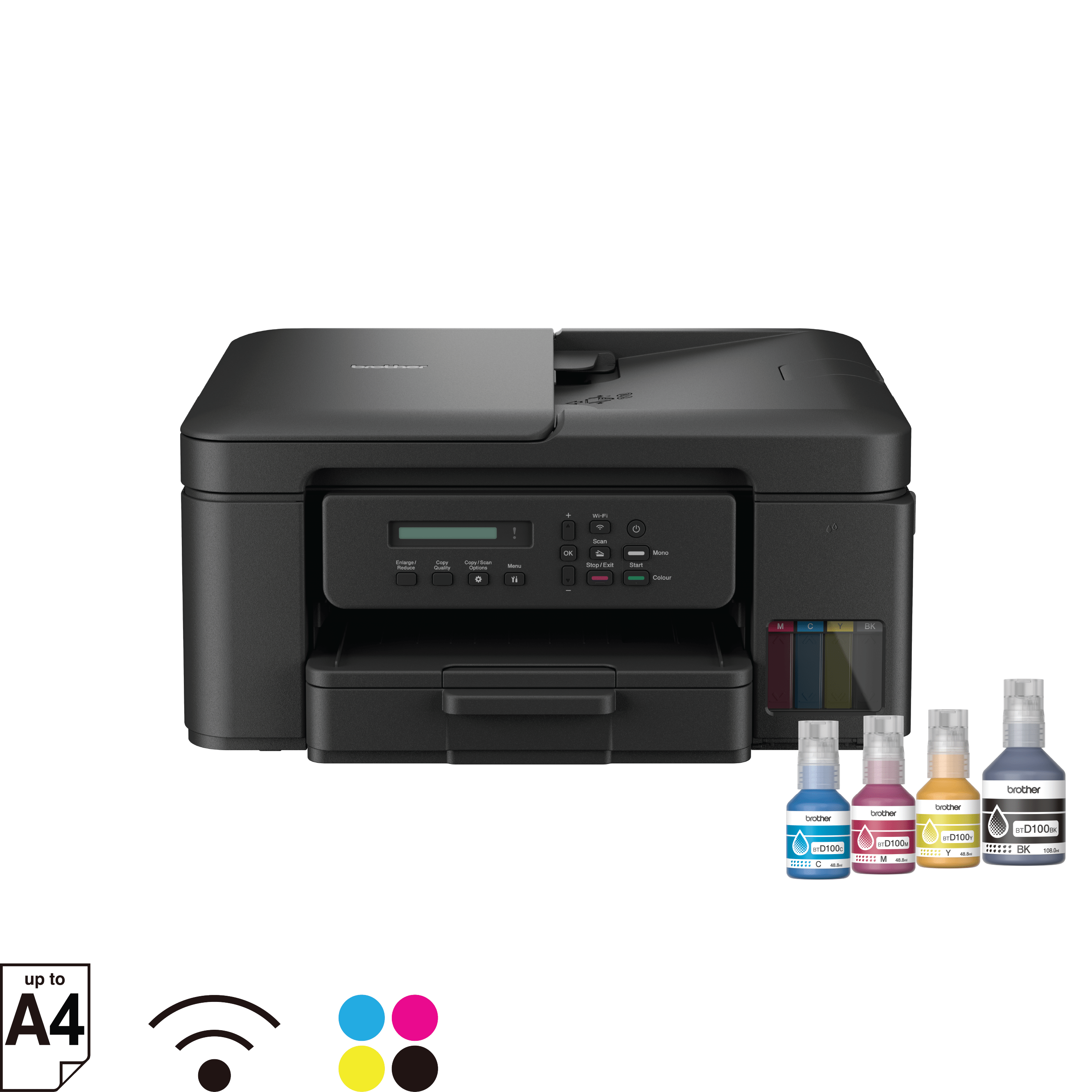 Brother DCP-T730DW Ink Tank Printer Front View