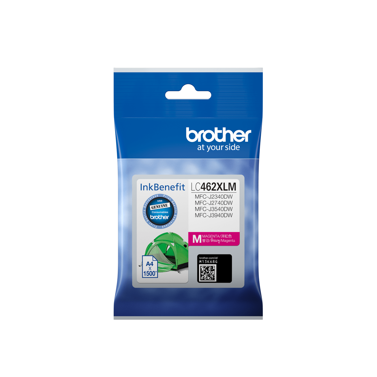 Brother LC462XLM with packing Genuine High Yield Magenta Ink